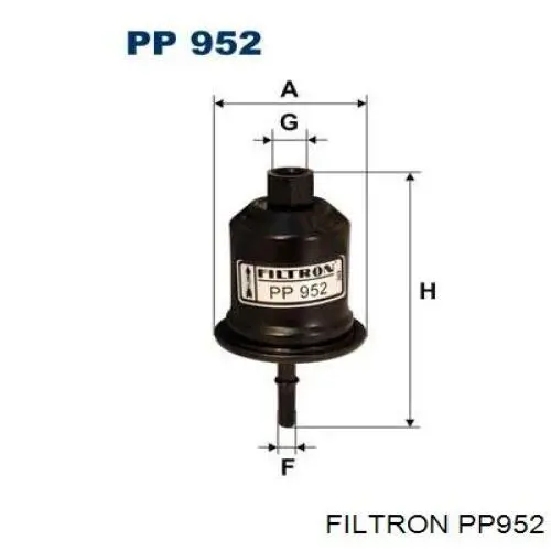 PP952 Filtron filtro combustible