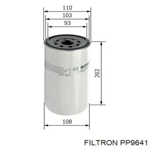 PP9641 Filtron filtro combustible