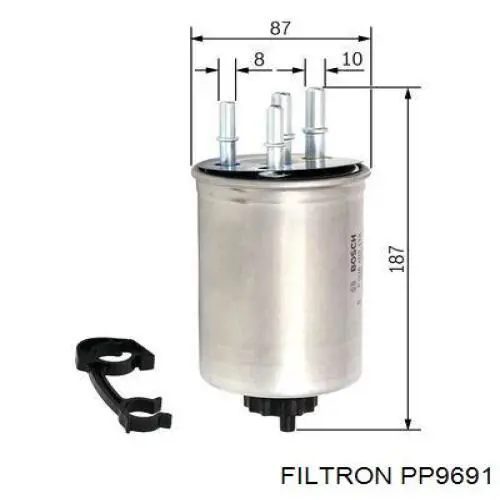 PP9691 Filtron filtro de combustible