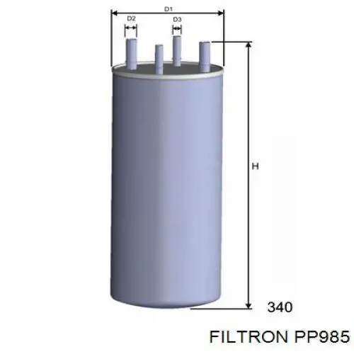 Comprar PP985 Filtron Filtro diesel