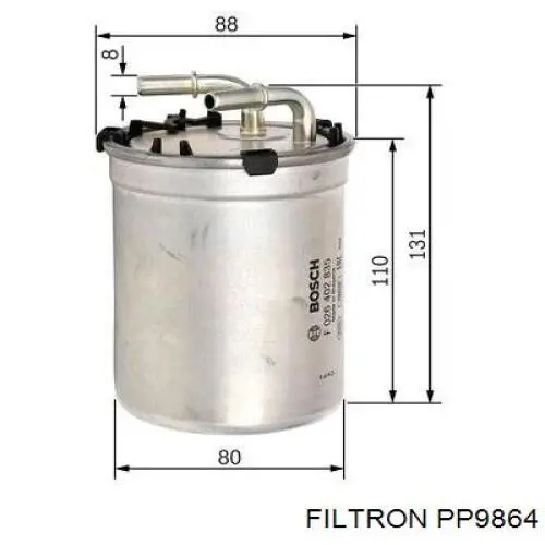PP9864 Filtron filtro combustible