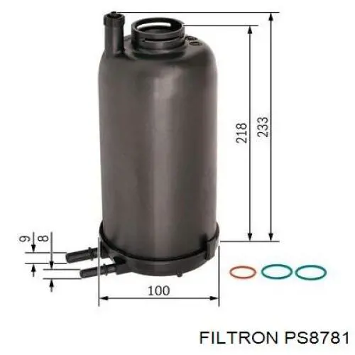 Filtro de combustible 97800 3RG