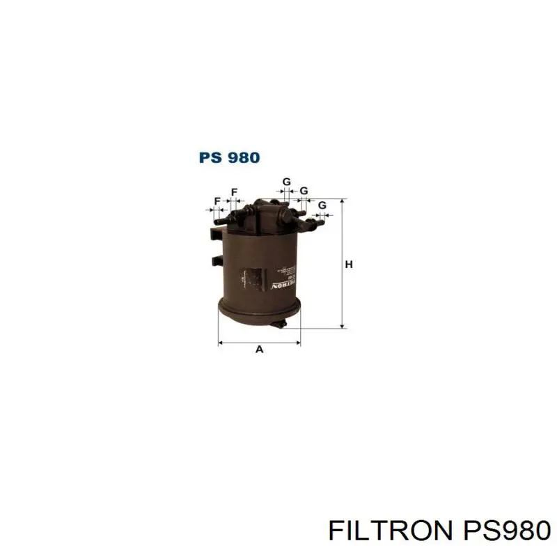 PS980 Filtron filtro combustible