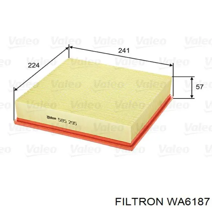 WA6187 Filtron filtro de aire