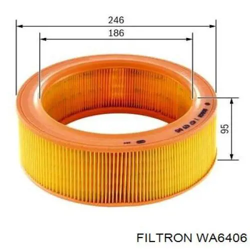 WA6406 Filtron filtro de aire