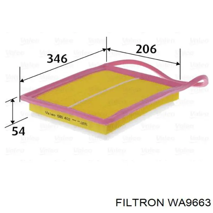 Filtro de aire Peugeot 308 1 4A, 4C