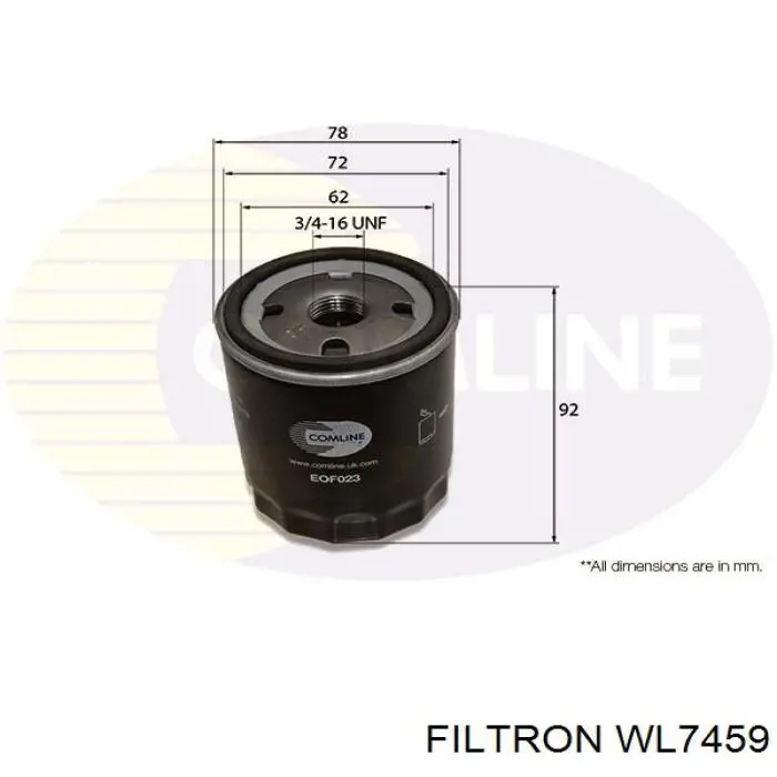 Filtro de aceite Nissan Sunny 3 N14