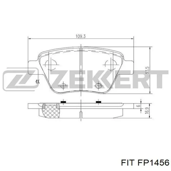 Pastillas de freno traseras Volkswagen Jetta 6 162, 163, AV3, AV2, AY2, AY3
