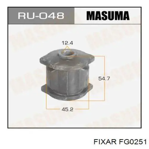 FG0251 Fixar silentblock de mangueta trasera