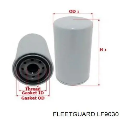 LF9030 Fleetguard filtro de aceite