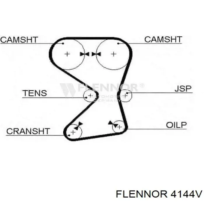 4144V Flennor correa distribucion