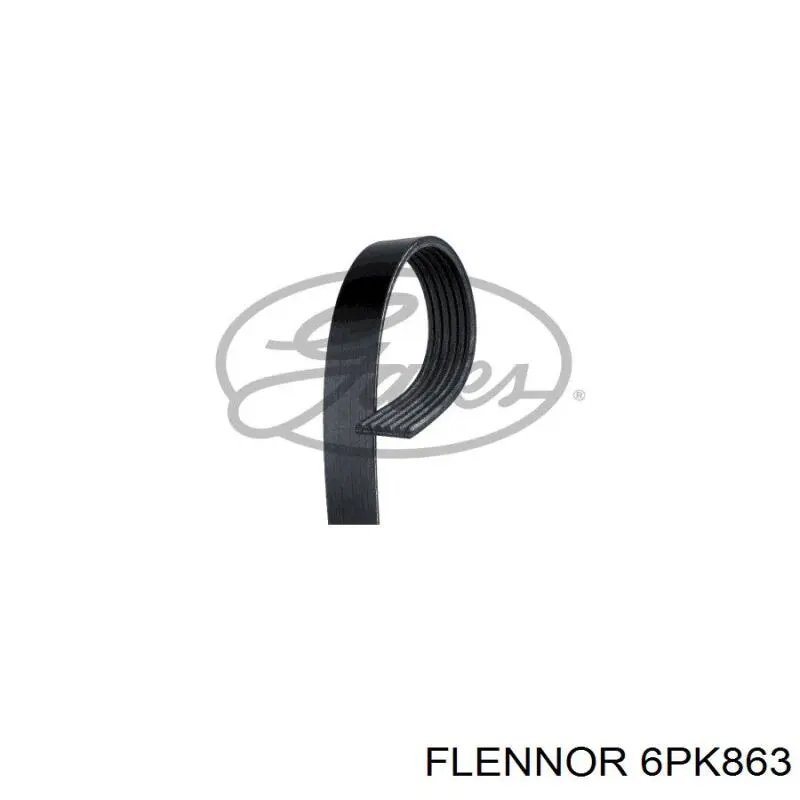 6PK863 Flennor correa trapezoidal