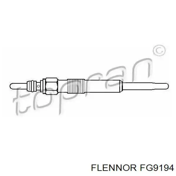 Bujía de precalentamiento FG9194 Flennor