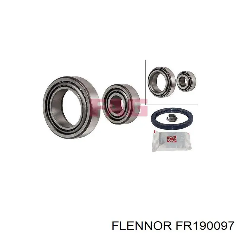 FR190097 Flennor cojinete de rueda delantero