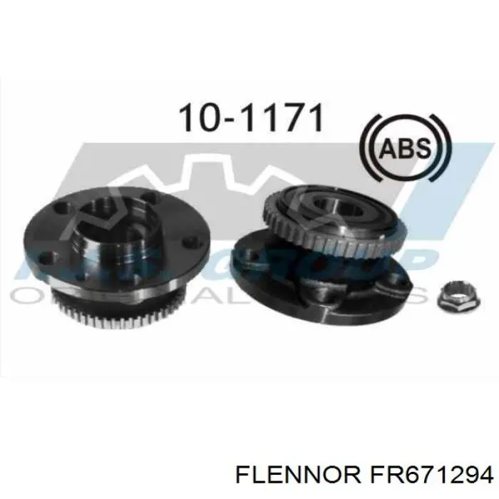 FR671294 Flennor cubo de rueda trasero