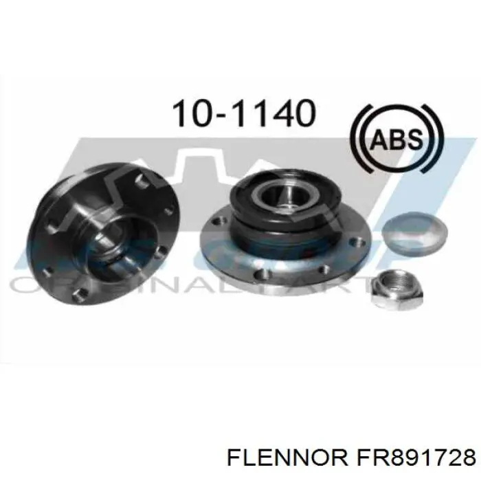 FR891728 Flennor cubo de rueda trasero