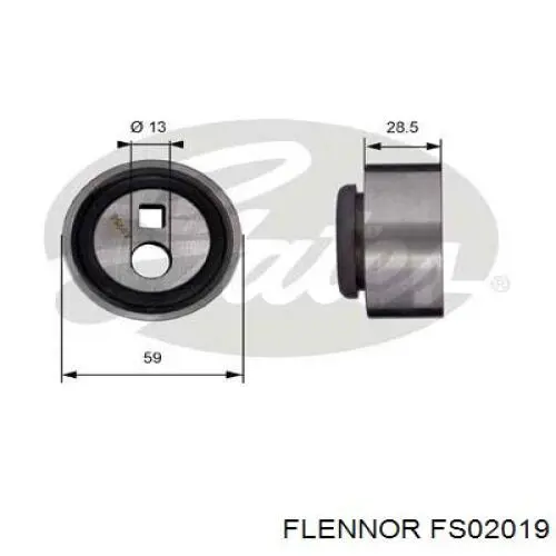 FS02019 Flennor rodillo, cadena de distribución