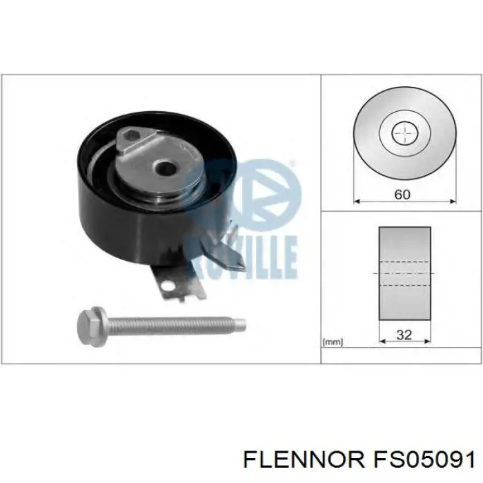 FS05091 Flennor rodillo, cadena de distribución