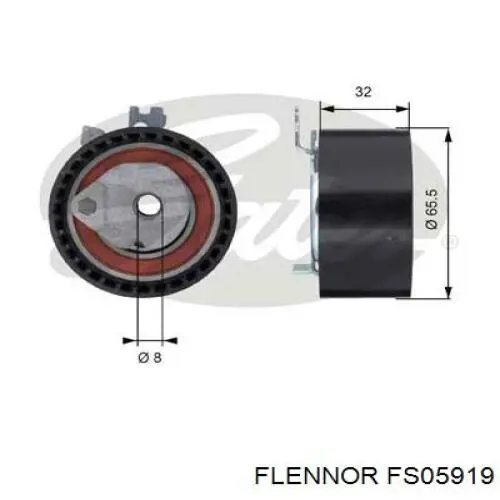 FS05919 Flennor rodillo, cadena de distribución