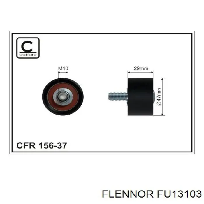 FU13103 Flennor polea correa distribución