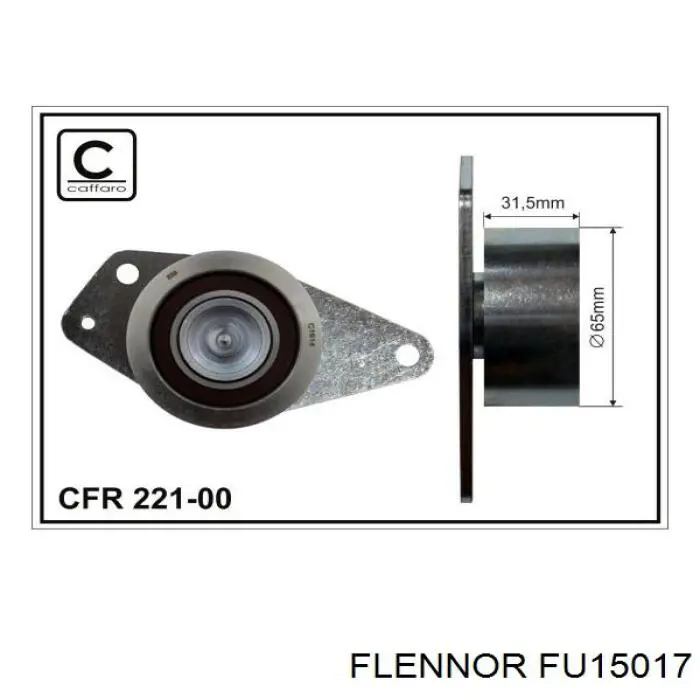 FU15017 Flennor rodillo intermedio de correa dentada