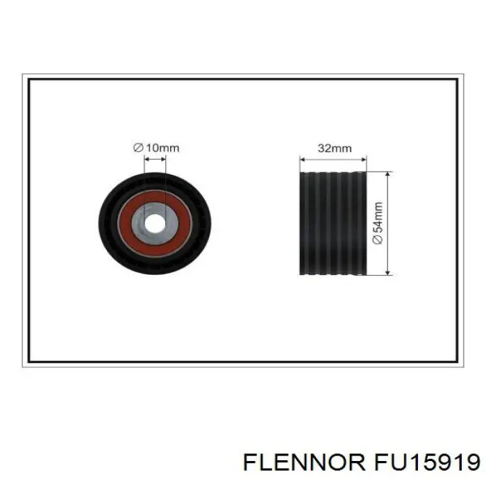 Polea correa distribución FU15919 Flennor