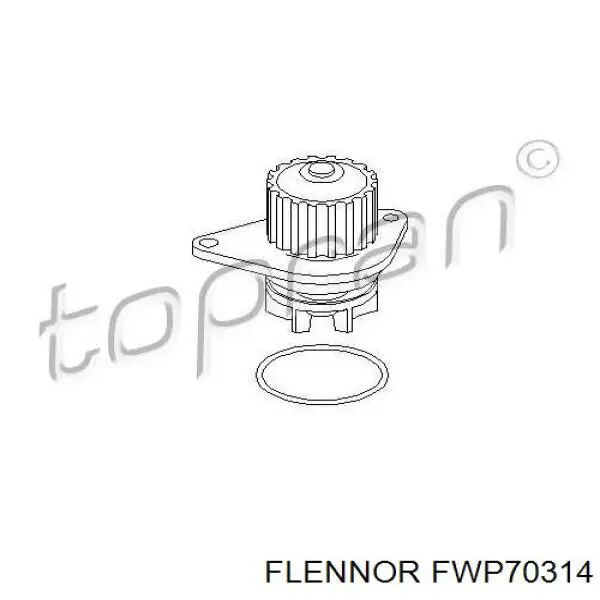 WAP843500 Open Parts bomba de agua