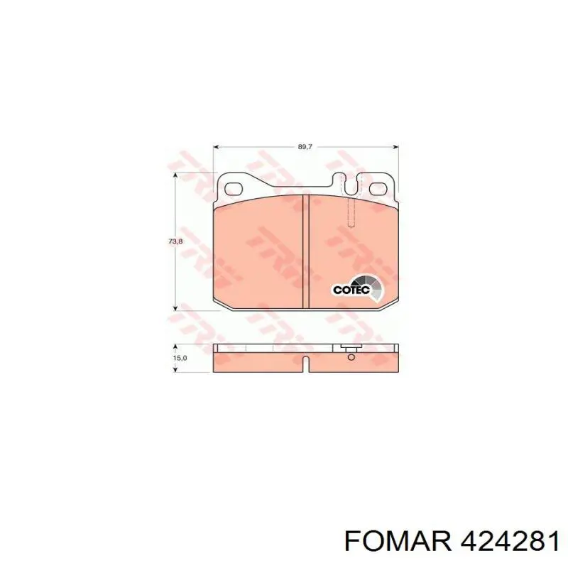 Comprar D242E Dafmi Pastillas delanteras de freno