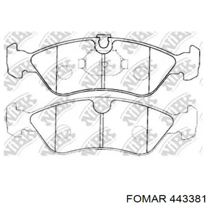 90398760 Opel pastillas de freno delanteras