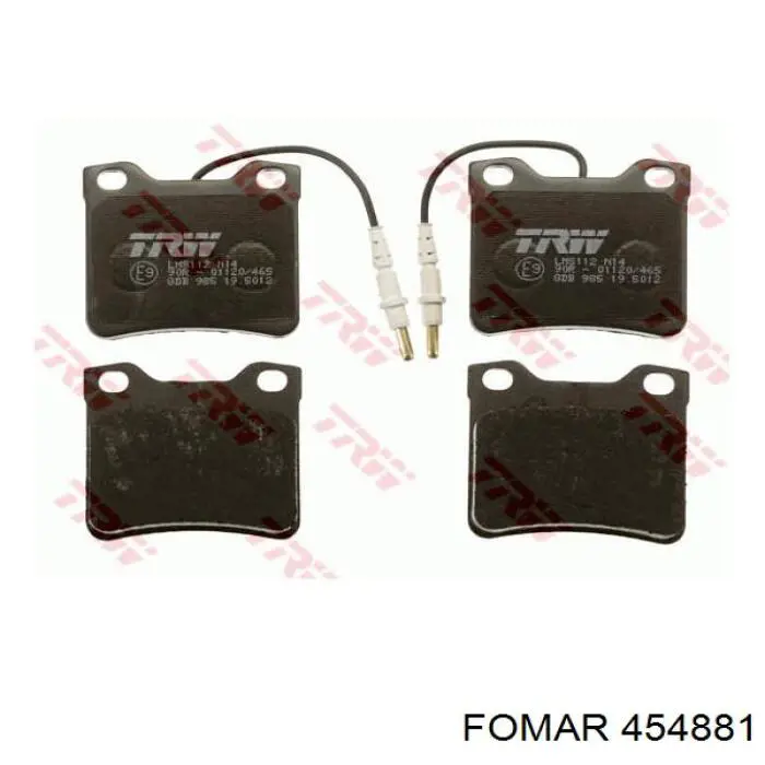 Pastillas de freno traseras 0034200020 Mercedes