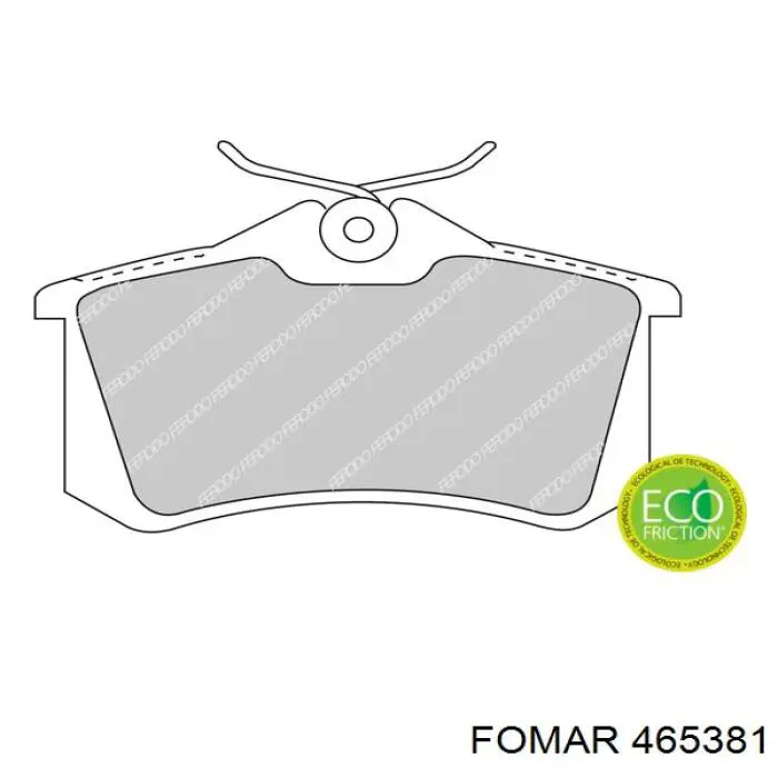 465381 Fomar Roulunds Pastillas freno traseras