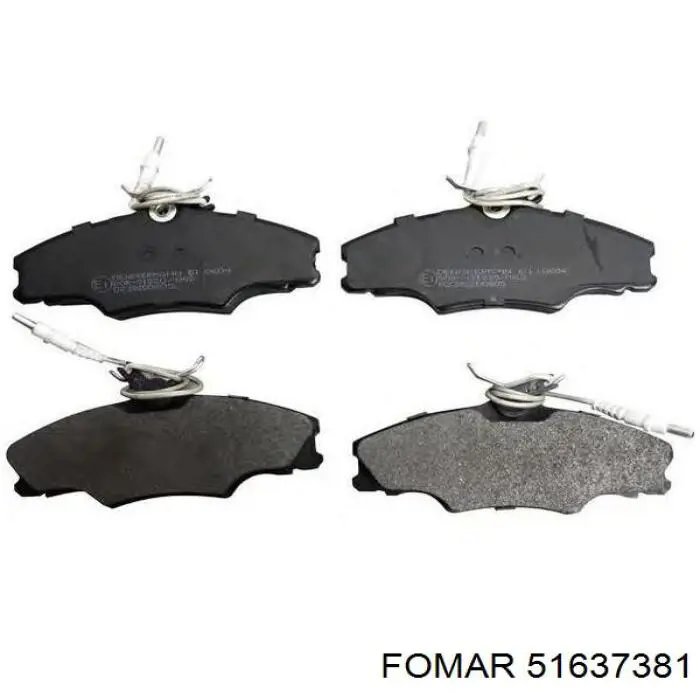 51637381 Fomar Roulunds pastillas de freno delanteras