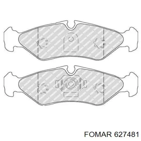 627481 Fomar Roulunds pastillas de freno traseras