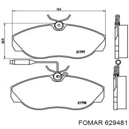 Comprar TX1172 Tomex Pastillas delanteras de freno