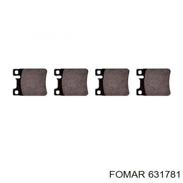 631781 Fomar Roulunds Pastillas freno traseras