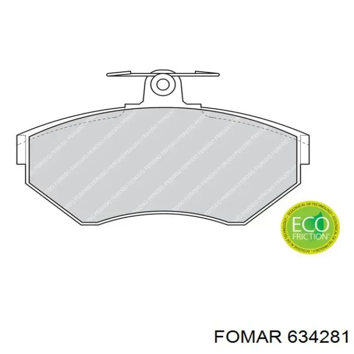 634281 Fomar Roulunds pastillas de freno delanteras