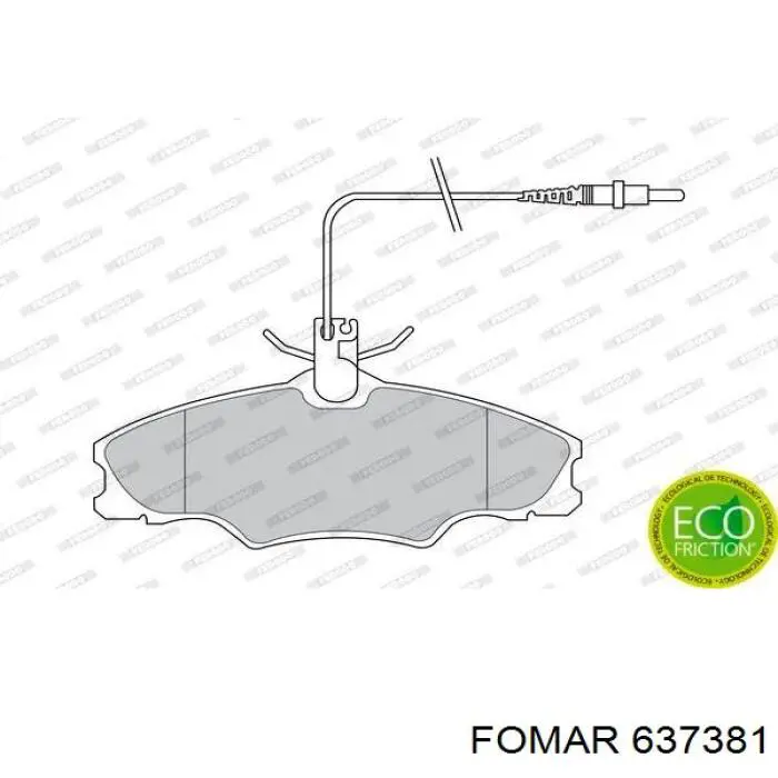 637381 Fomar Roulunds pastillas de freno delanteras