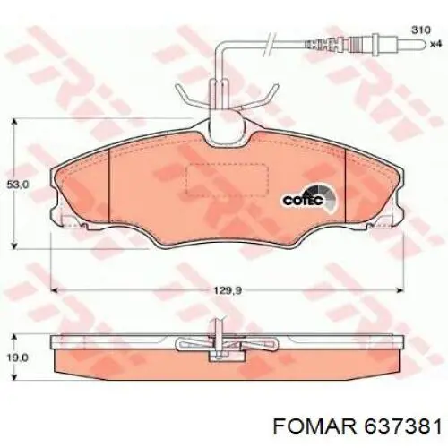 Pastillas freno delanteras Peugeot/Citroen 425268 precio, desde 21,88 EUR