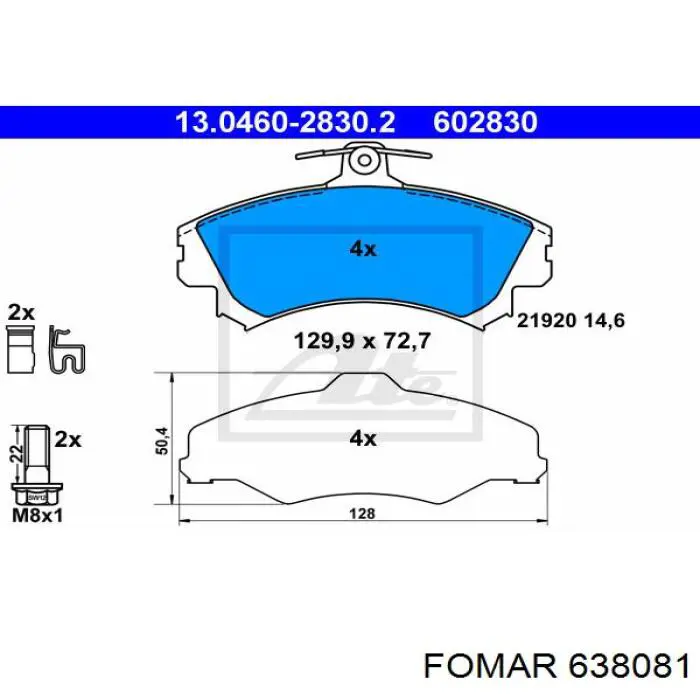 1617268380 Eurorepar pastillas de freno delanteras