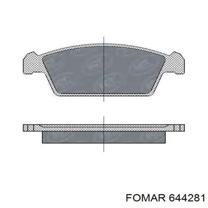 644281 Fomar Roulunds pastillas de freno delanteras