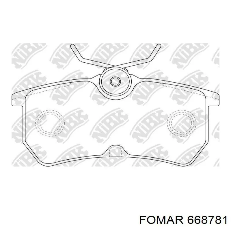 668781 Fomar Roulunds pastillas de freno traseras