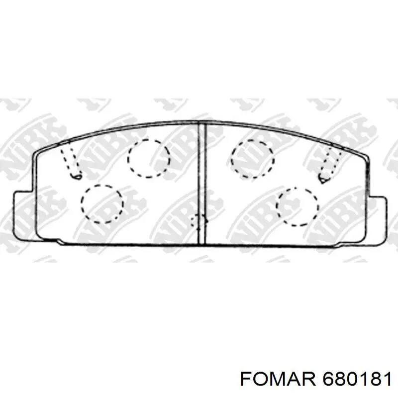 GJYA2643Z Mazda Pastillas freno traseras