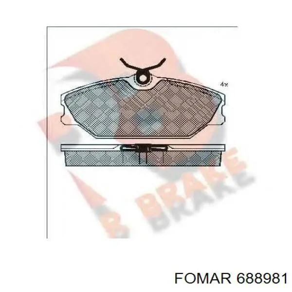 Pastillas de freno delanteras Renault Laguna 1 B56, 556