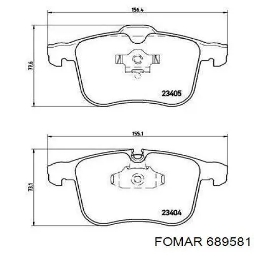 Pastillas de freno delanteras Opel Vectra
