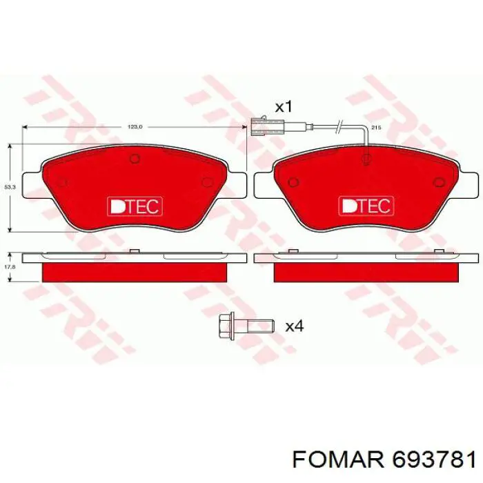 Pastillas de freno delanteras Fiat Stilo 192
