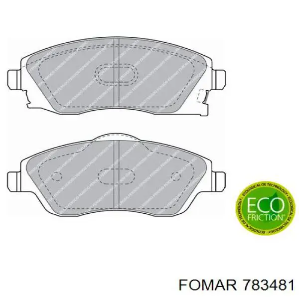 783481 Fomar Roulunds pastillas de freno delanteras