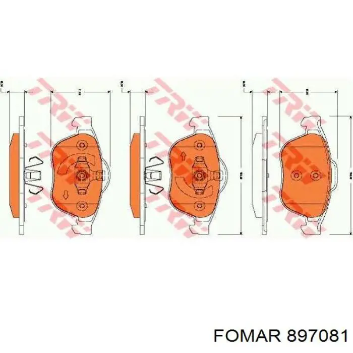 Pastillas de freno delanteras Renault Espace 4 JK0