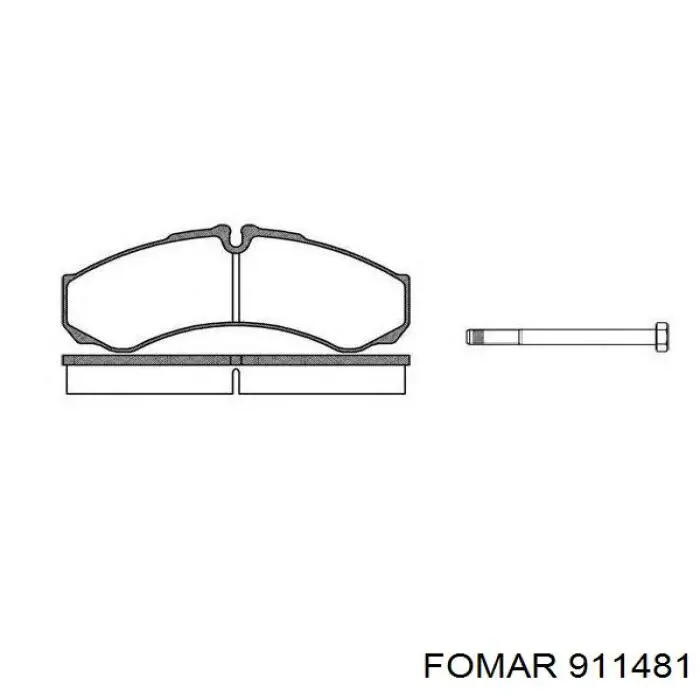 911481 Fomar Roulunds pastillas de freno traseras