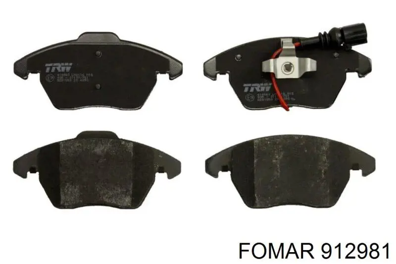 912981 Fomar Roulunds Pastillas delanteras