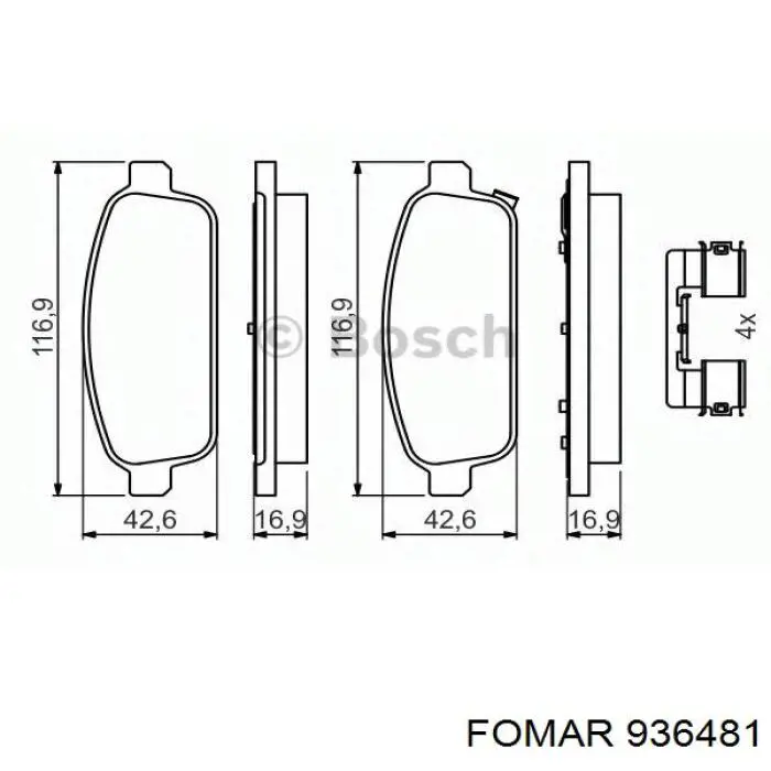 Comprar 13319294 General Motors Pastillas de freno traseras